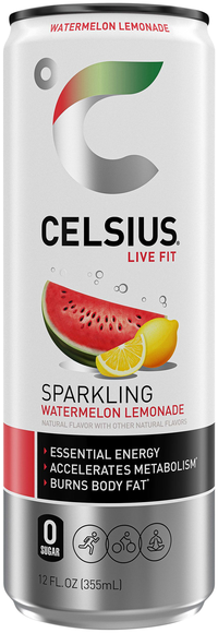Celsius Live Fit Zero Sugar Sparkling Watermelon Lemonade Energy Drink