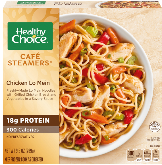 Healthy Choice Cafe Steamers Chicken Lo Mein Frozen Meal