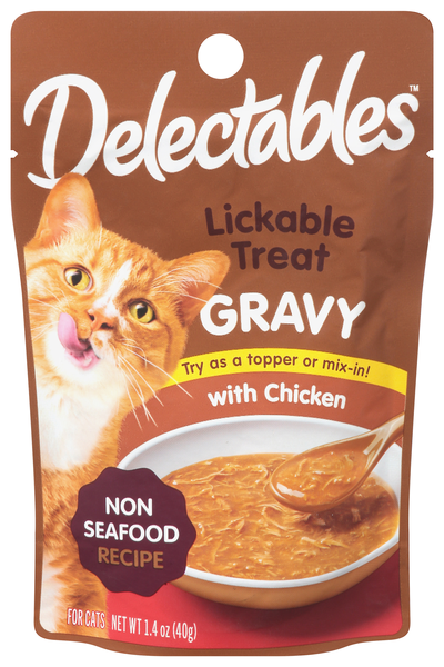 Delectables Gravy with Chicken Lickable Treat for Cats