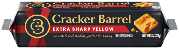Cracker Barrel Extra Sharp Yellow Cheddar Cheese Block