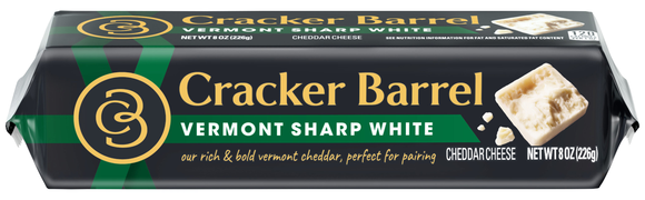 Cracker Barrel Vermont Sharp White Cheddar Cheese Block