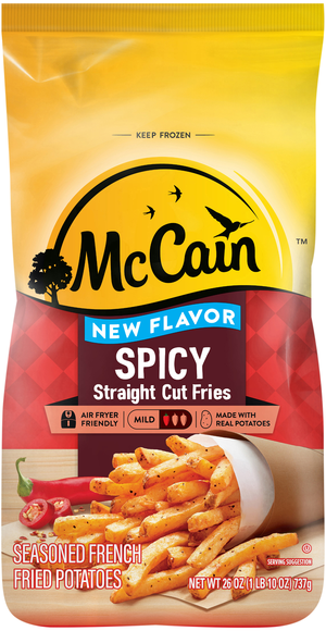 McCain Straight Cut Spicy Seasoned Fries Frozen