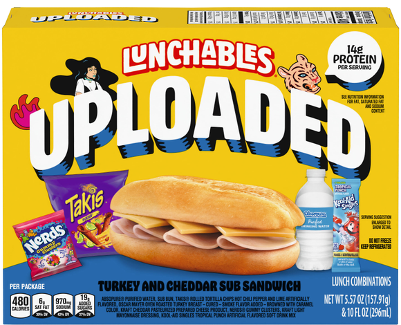 Lunchables Uploaded Turkey & Cheddar Sub Sandwich