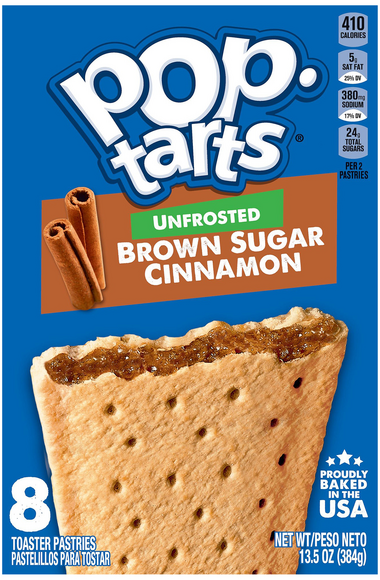 Pop-Tarts Unfrosted Brown Sugar Cinnamon Toaster Pastries - 8 ct
