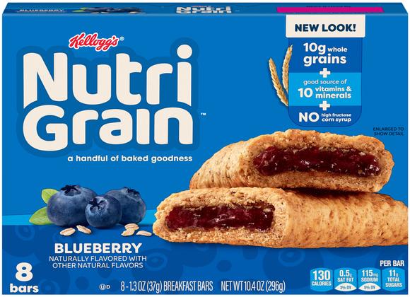Nutri-Grain Blueberry Soft Baked Breakfast Bars - 8 ct
