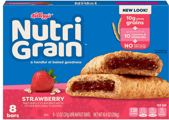 Nutri-Grain Strawberry Soft Baked Breakfast Bars - 8 ct