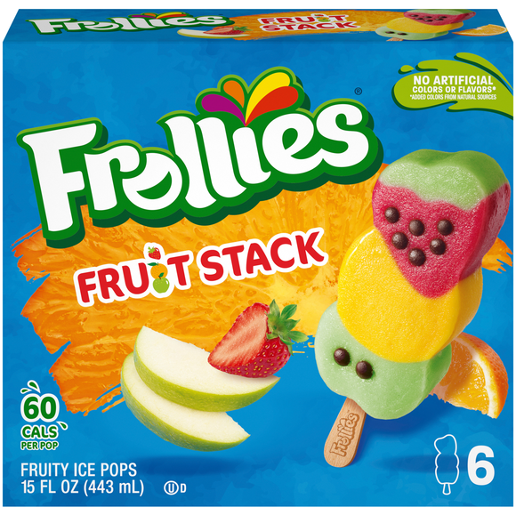 Frollies Fruit Stack Fruity Ice Pops - 6 ct Frozen