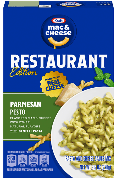 Kraft Restaurant Parmesan Pesto Flavored Mac & Cheese