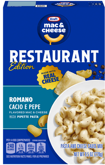 Kraft Restaurant Romano Cacio E Pepe Flavored Mac & Cheese