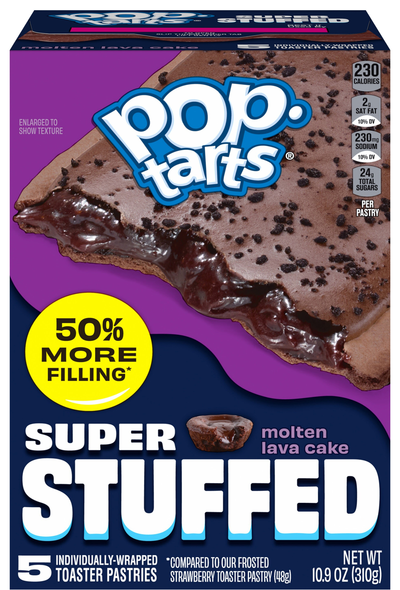 Pop-Tarts Super Stuffed Molten Lava Cake Toaster Pastries - 5 ct