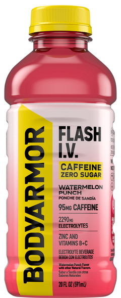 BODYARMOR Flash I.V. Zero Sugar Watermelon Punch Electrolyte Beverage