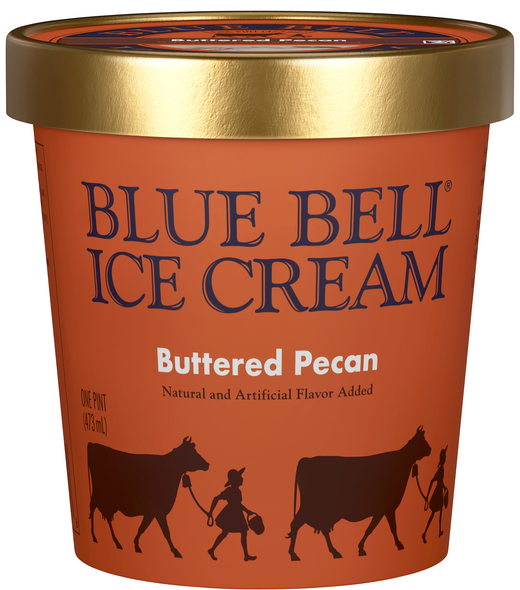 Blue Bell Buttered Pecan Ice Cream
