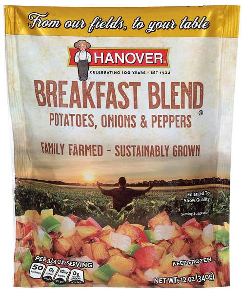 Hanover Breakfast Blend Potatoes Onions & Peppers Frozen