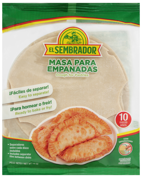 El Sembrador Masa Para Empanadas Dough for Pastries - 10 ct Frozen
