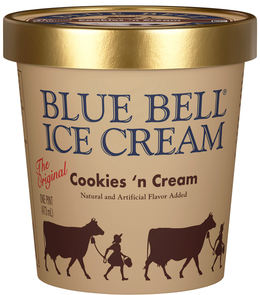 Blue Bell Cookies 'n Cream Ice Cream