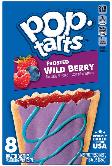 Pop-Tarts Frosted Wild Berry Toaster Pastries - 8 ct