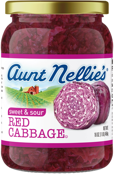 Aunt Nellie's Sweet & Sour Red Cabbage