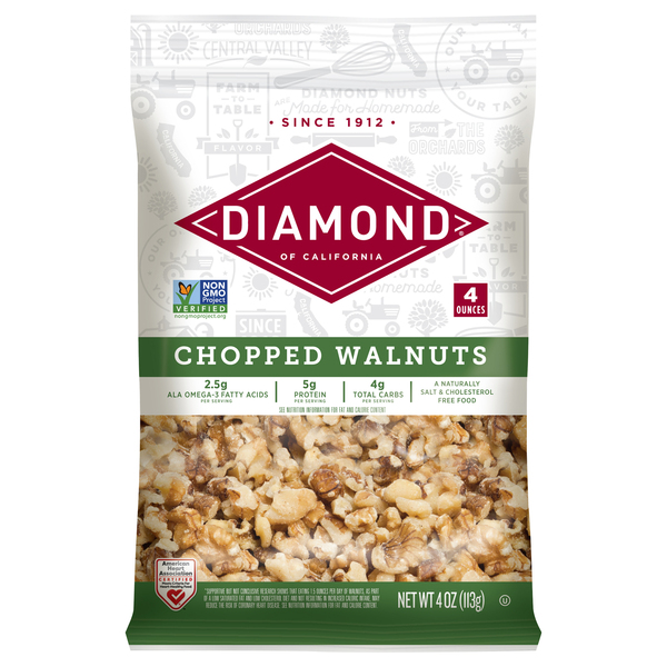 Diamond Chopped Walnuts, 8 oz, bogo free