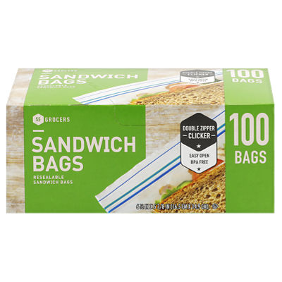 SE Grocers Resealable Bags, 15-25 ct, bogo free