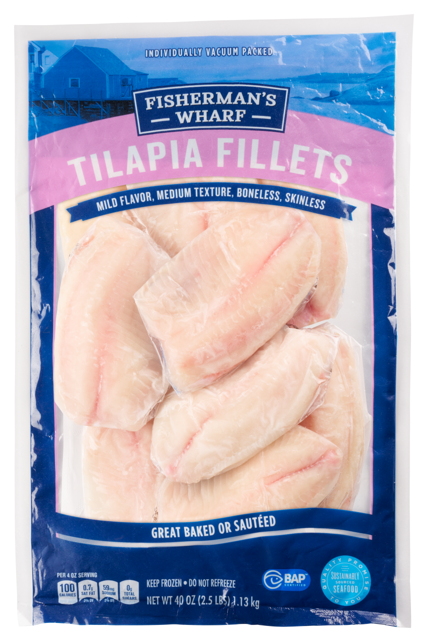 Fisherman's Wharf Tilapia Fillets, 40 oz, bogo free