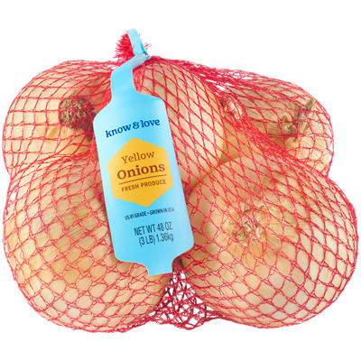 Know & Love Yellow Onions, 3 lb, bogo free