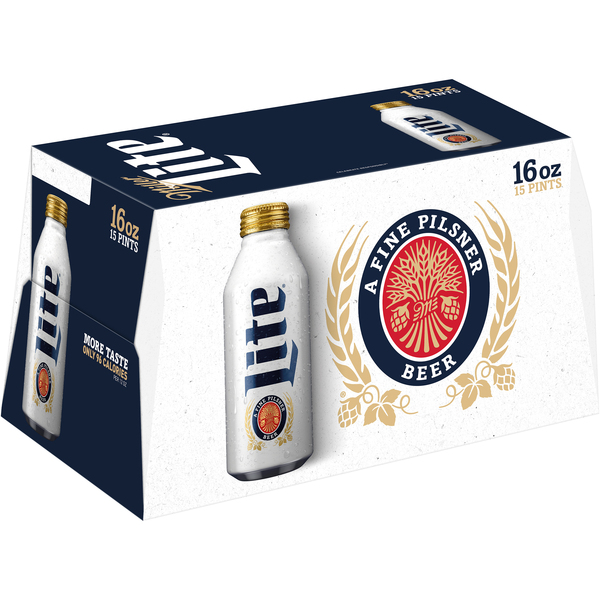 Budweiser or Miller Alum Btls or Cans, 15 pk. 16 oz, $17.99