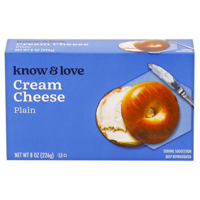 Know & Love Cream Cheese Brick, 8 oz, $1.99