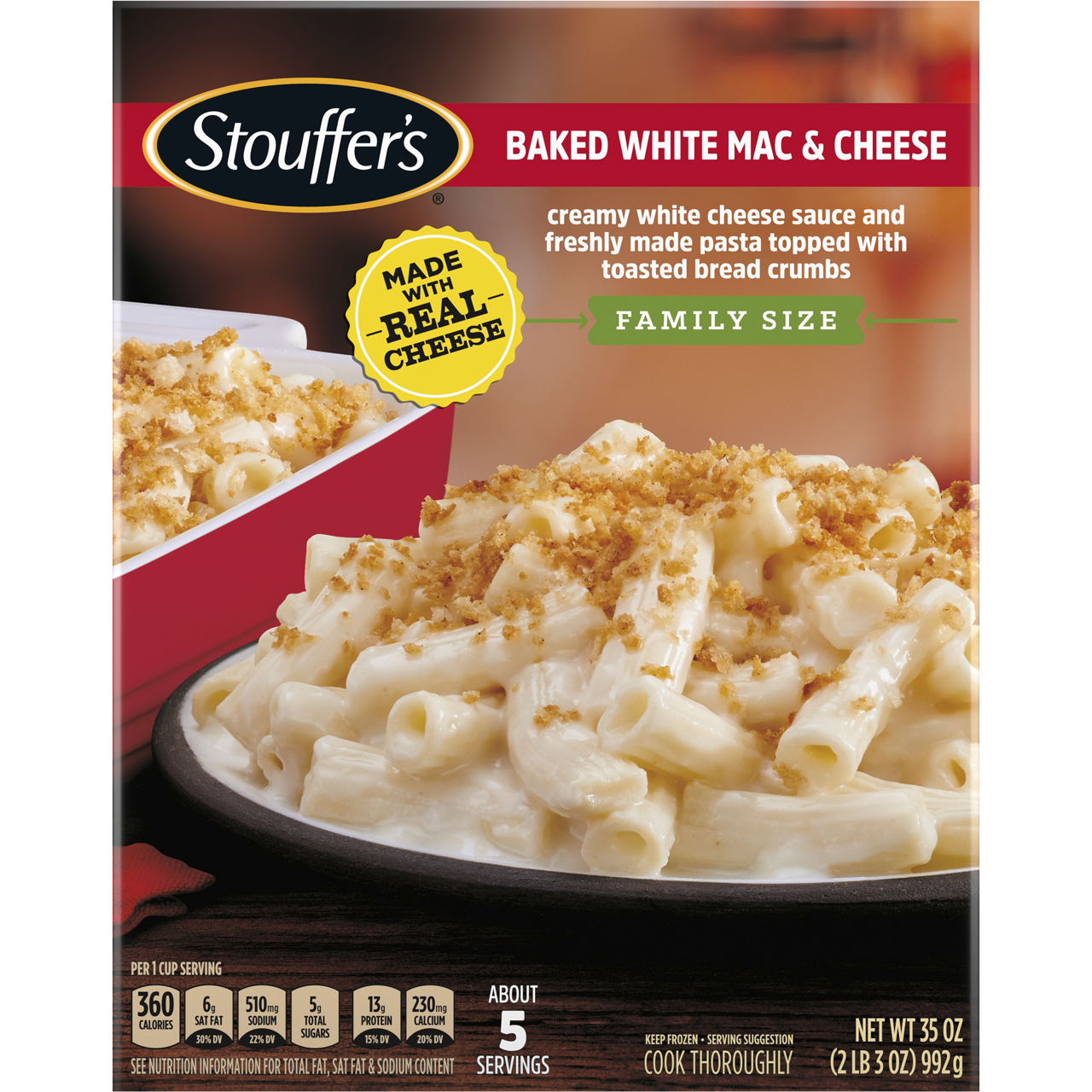Stouffer's Small Family Dinners or Mac & Cheese, 28-38 oz, $7.99