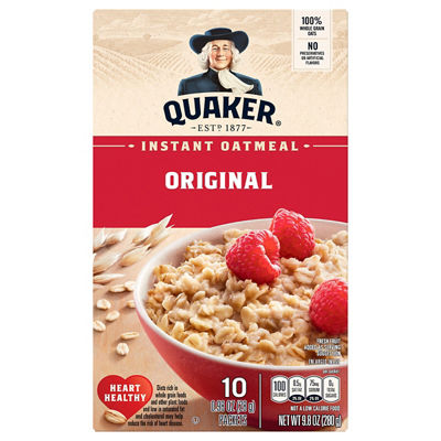Quaker Oatmeal, 42 oz, $5
