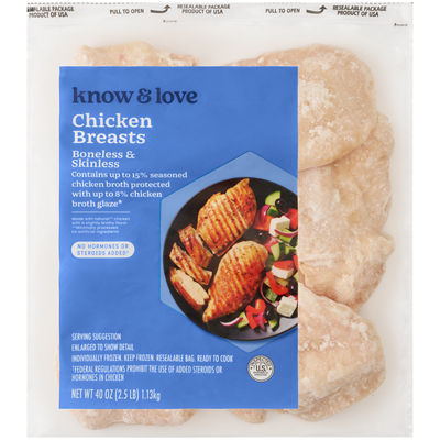 Know & Love Boneless Skinless Chicken Breast Value Pack, $3.99 per lb