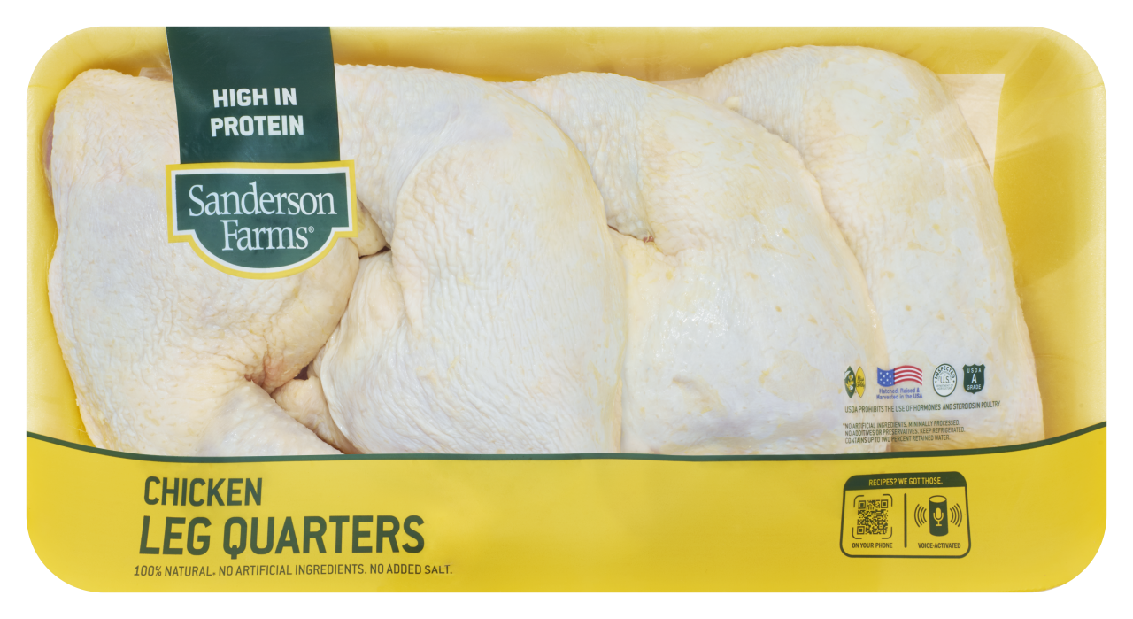 Sanderson Farms Chicken Leg Quarters Value Pack, $1.49 per lb