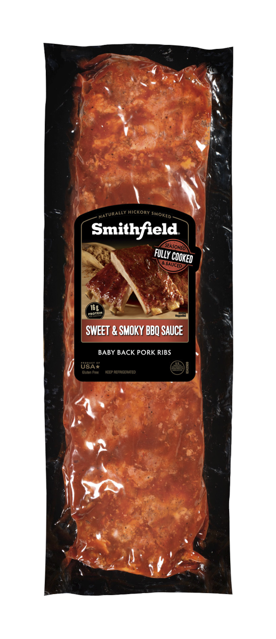 Smithfield Fully Cooked Ribs, 38 oz, $15.99