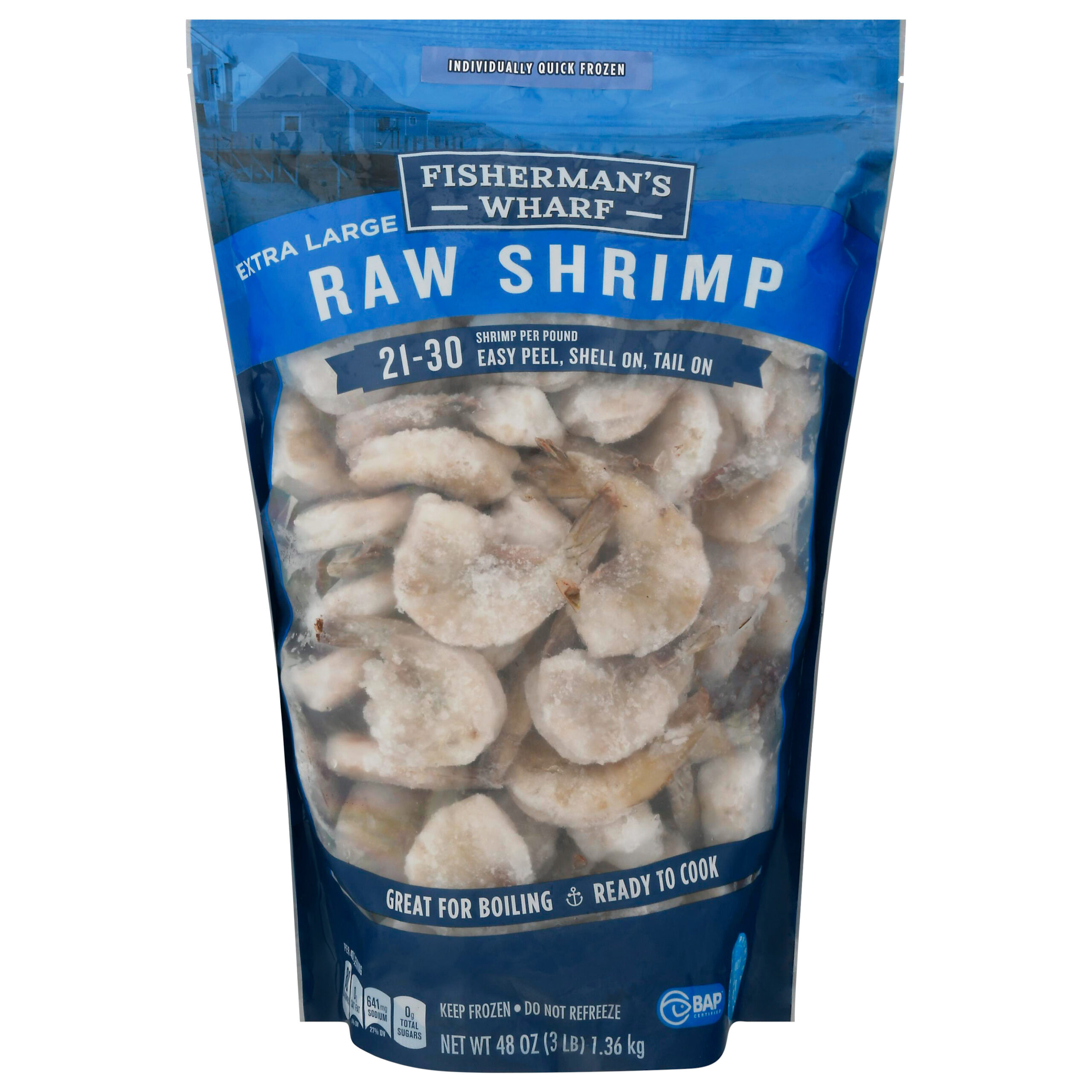 Fisherman's Wharf Raw Shrimp, 16-20 ct. 16 oz, $7.99