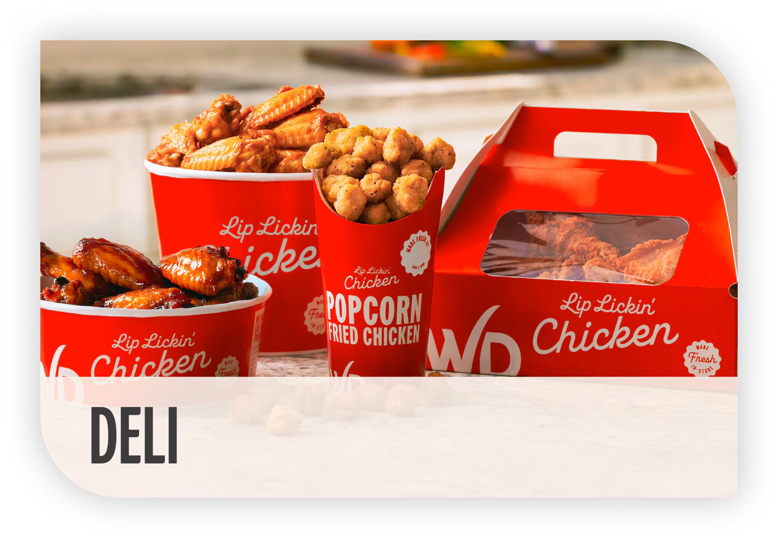 Deli Chicken Tender Snack Box or Popcorn Chicken, 8 oz, $2.99