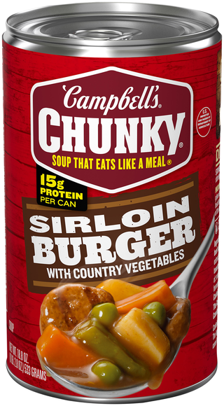 Campbell's Chunky Sirloin Burger with Country Vegetables Soup