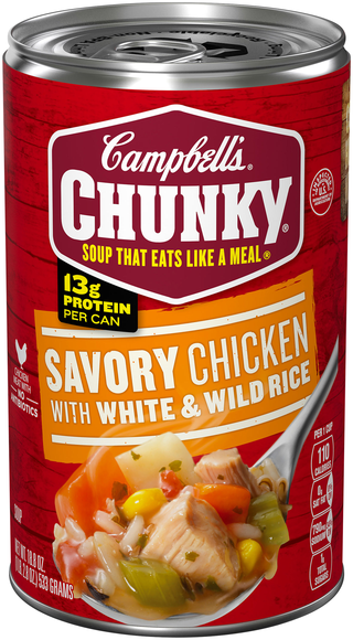Campbell's Chunky Savory Chicken with White & Wild Rice Soup