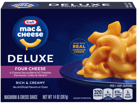 Kraft Deluxe Four Cheese Mac & Cheese Dinner