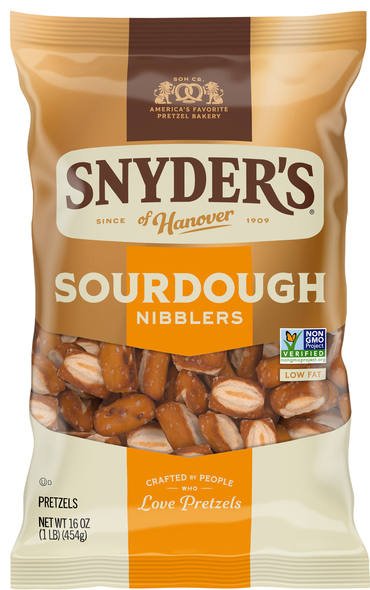Snyder's of Hanover Low Fat Sourdough Nibblers Pretzels Family Size