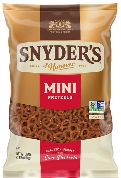 Snyder's of Hanover Low Fat Mini Pretzels Family Size