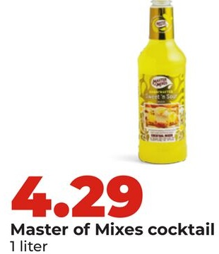 Master of Mixes cocktail