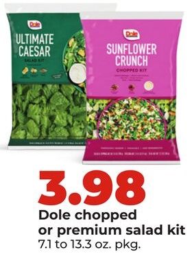 Dole chopped or premium salad kit
