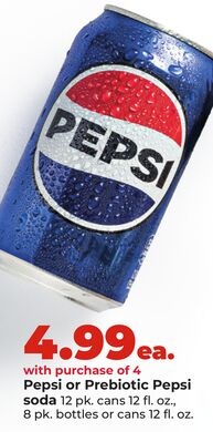 Pepsi or Prebiotic Pepsi soda