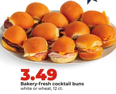 Bakery-fresh cocktail buns