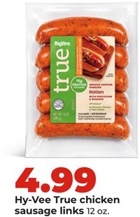 Hy-Vee True chicken sausage links