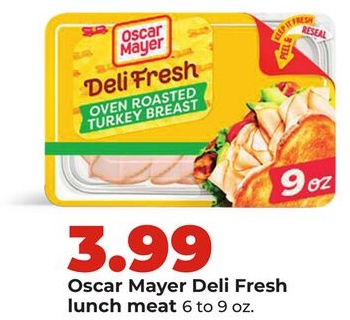Oscar Mayer Deli Fresh lunch meat