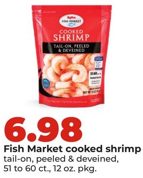 Fish Market cooked shrimp