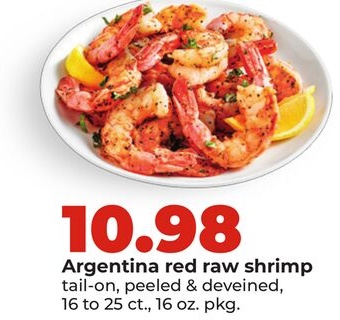 Argentina red raw shrimp