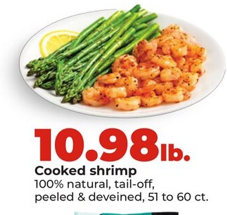Cooked shrimp