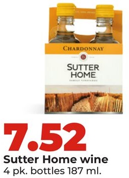 Sutter Home wine