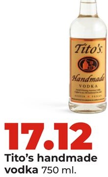 Tito's handmade vodka
